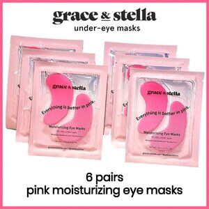 Grace & Stella—6 Pairs Pink Moisturizing Eye Masks~Eye Patches~Eye Gels